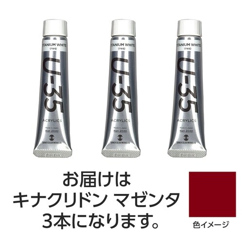 ターナーU35 キナクリドンマゼンタ20ml 3個