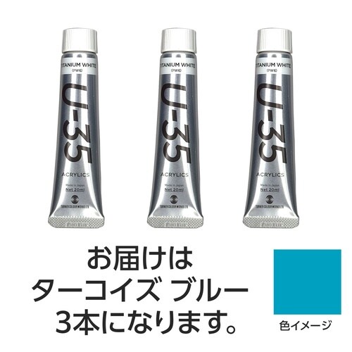 ターナー U35 ターコイズブルー20ml 3個