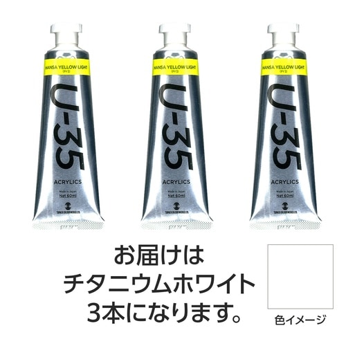 ターナー U35 チタニウムホワイト60ml 3個