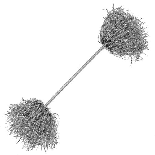 キラキラポンポンバトン シルバー