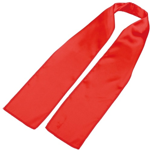 ソフトサテン スカーフ 赤