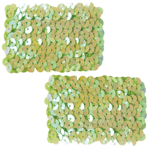 メタリックリストバンド 黄緑