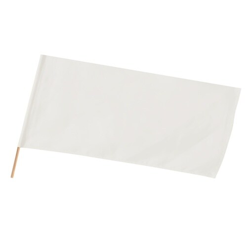 ロングフラッグ 白 旗:W70×H30cm