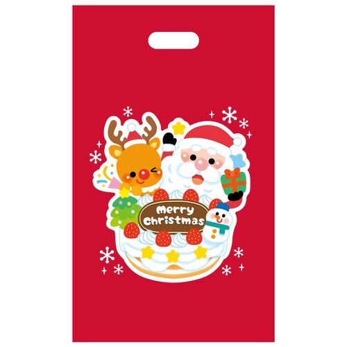 クリスマスプレゼント袋(マチ無) 100枚