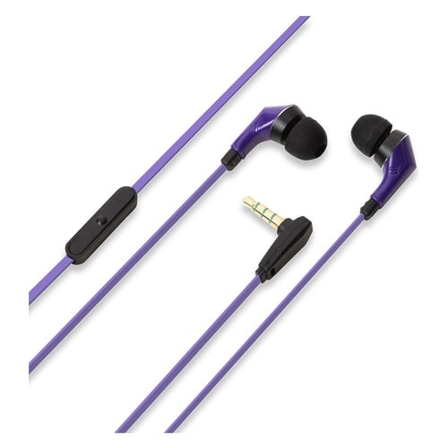 ハンズフリーイヤホン 紫×2