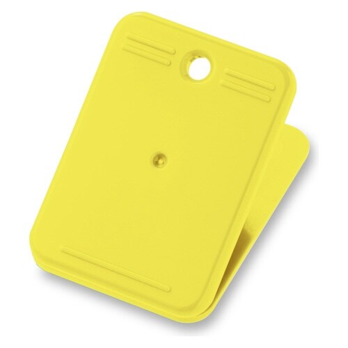 プラクリップ 無地 10個入 黄×4