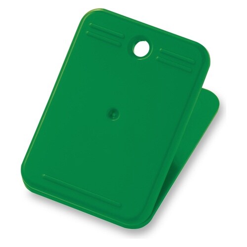 プラクリップ 無地 10個入 緑×4