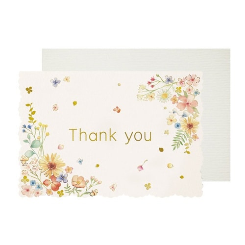 サンキューカード スウィートフラワー×12
