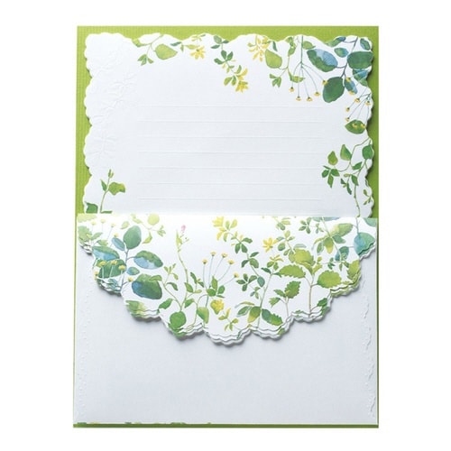 クルールクレール レターセット グリ×10