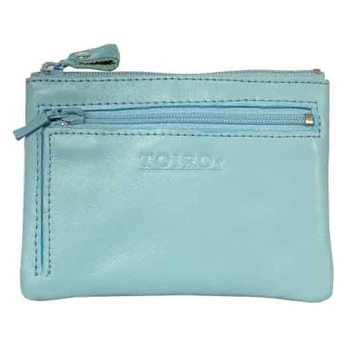 トイロプラス 小銭入れ 2ファスナー ライトブルー