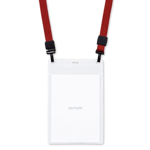 名札ダブルフック式赤5枚×2