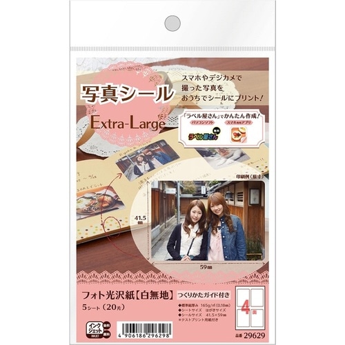 写真シールE−Large×10