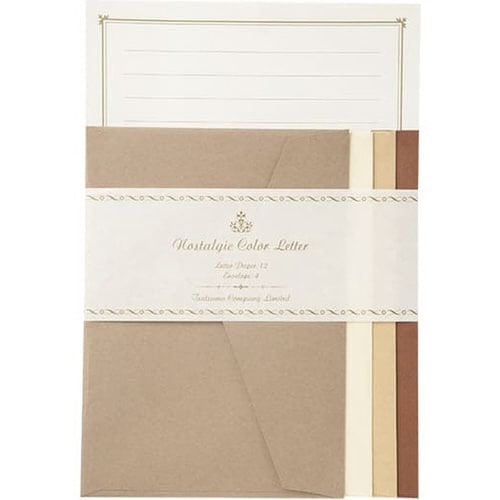 レターセット ノスタルジックカラ×10