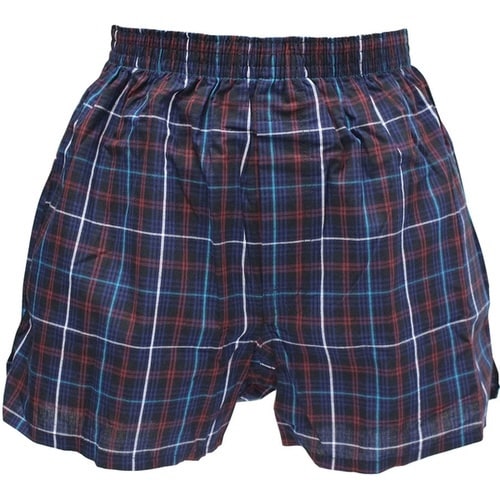 トランクス チェック柄 Mサイズ 紺×6