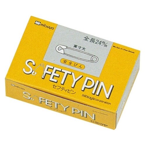 安全ピン No.0 24mm 紙箱入×10