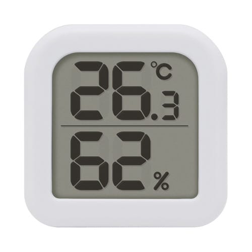 デジタル温湿度計「コロネ」 ホワイト O