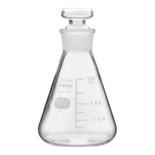 共栓三角フラスコ 200mL(TS27)