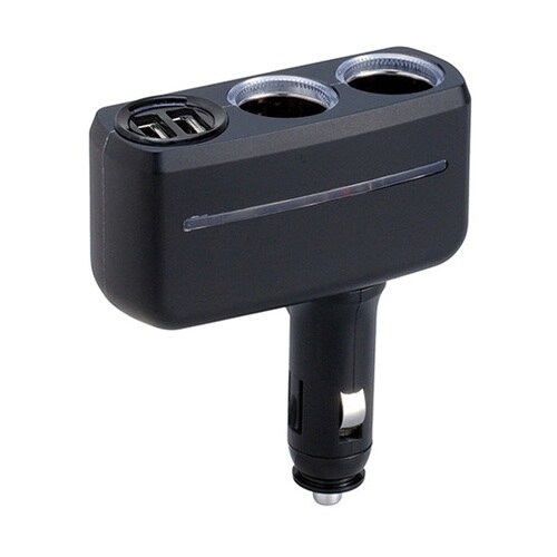 車内用品 イルミソケット3F ブラック/