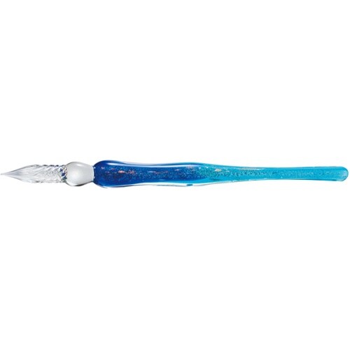 ガラスペン ラメ ブルー AX−8501