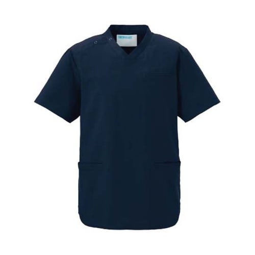 スクラブ(男女兼用)4L ネイビー ヘイ