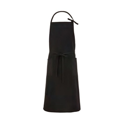 胸当てエプロン(首掛け)フリー ブラック