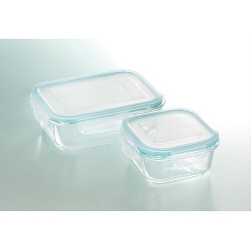 クラルテ 耐熱ガラス製 保存容器 2点セ