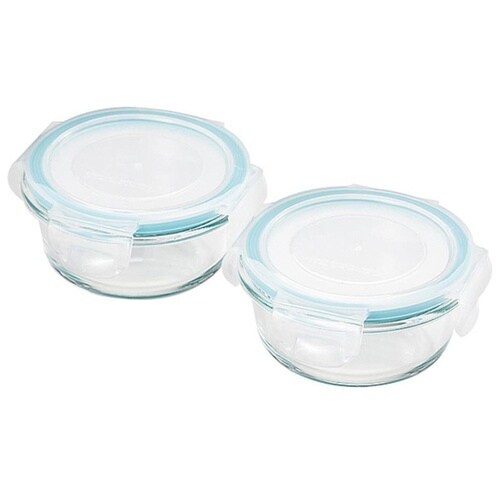 クラルテ 耐熱ガラス製 保存容器 丸型ミ