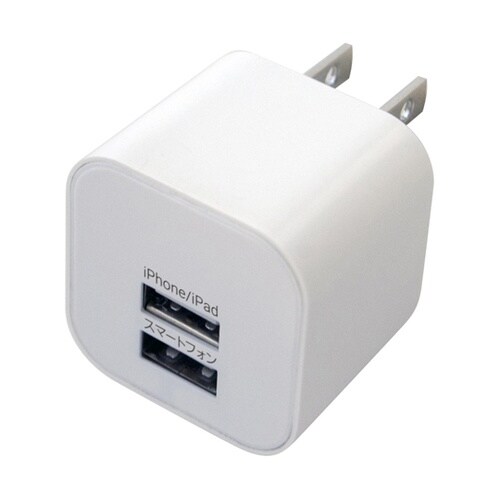 AC充電器USB2ポート2.4A WH