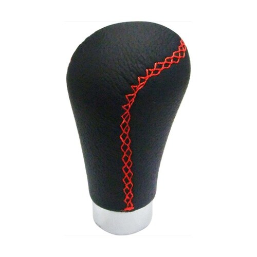 ATシフトノブ 本革×赤ステッチ KS−