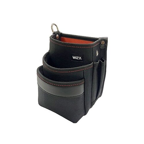 小型腰袋 3段 オレンジ WZK−02B