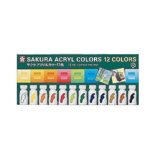 アクリルカラー12色12mL ACW12