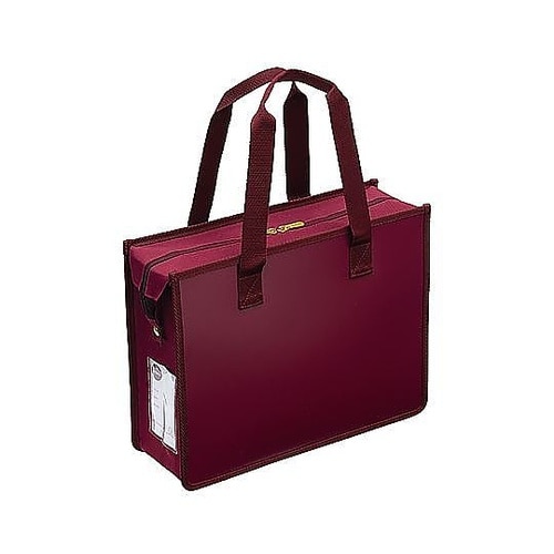 オフィストートバッグJファスナー ワイン