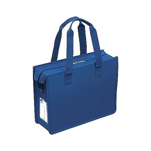 オフィストートバッグJファスナー ネイビ