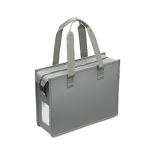 オフィストートバッグJファスナー グレー