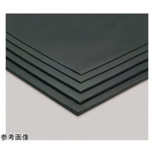 平ゴムマット 天然 10mm厚 黒 1m