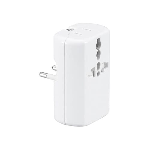 海外用マルチ変換プラグ USB付 2A