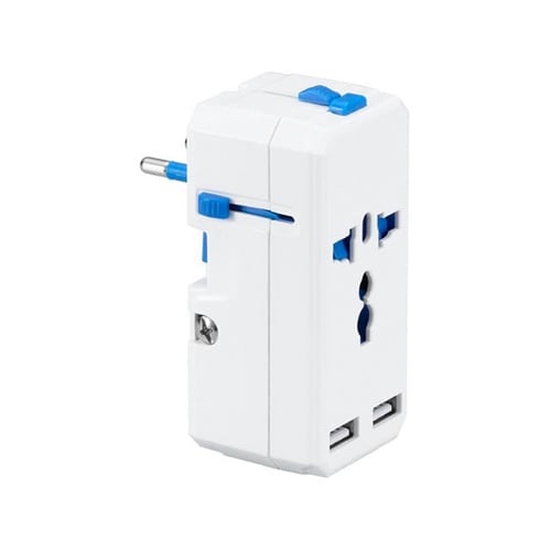 海外用マルチ変換プラグ USB付 3.4