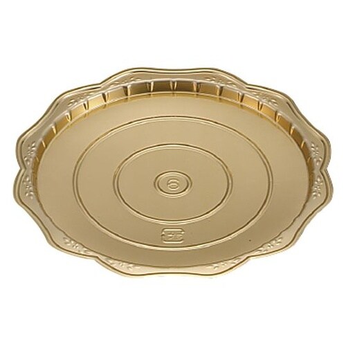 Gリーフゴールド デコトレー 丸6 1箱