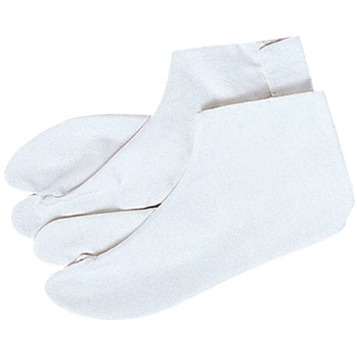 梅 ブロード足袋 ホワイト 24.0cm