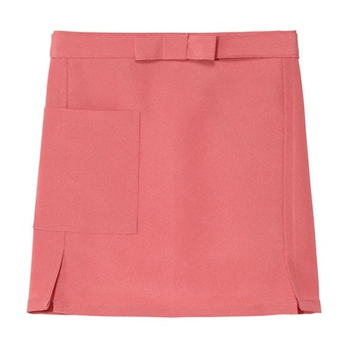 無地 前掛け ピンク F OD25