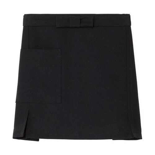 無地 前掛け ブラック F OD26