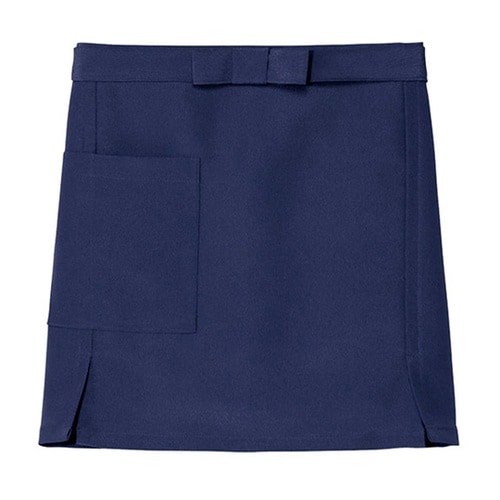 無地 前掛け ネイビー F SODL−1