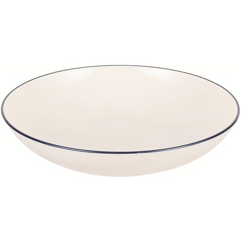 渕彩 クリーンコート 丸深皿<L>ホワイ