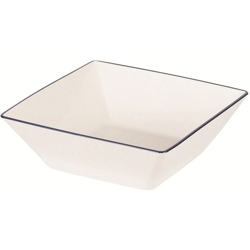 渕彩 クリーンコート 角盛鉢 ホワイト&