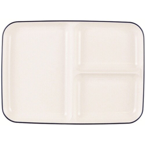 渕彩 クリーンコート 角仕切皿<LL>ホ