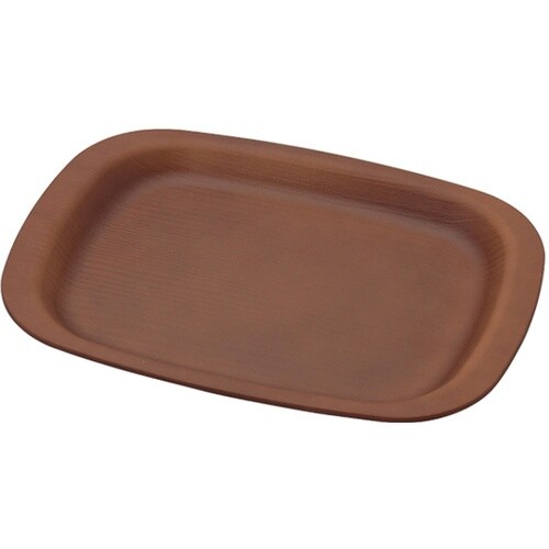 ノンスリップ 抗菌木目調トレー27cm