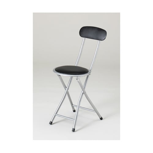 背付き折りたたみパイプイス N−7872