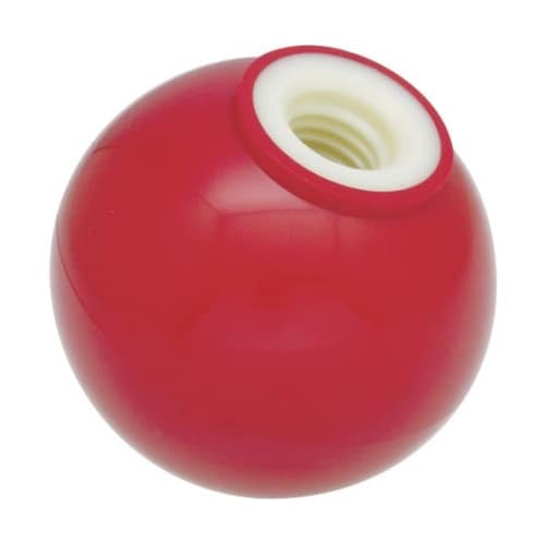 TPB205R 樹脂製握り玉 金具なし赤