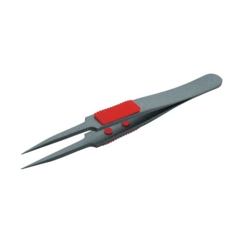 TSP224 ラバーグリップ付ピンセット