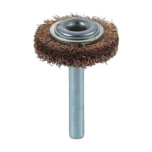 TB6204 軸付ホイールブラシ真鍮